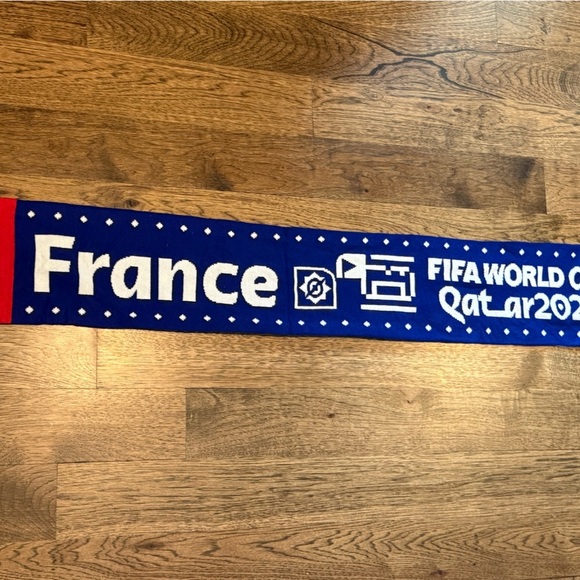Blue and Red FIFA World Cup Scarf France Football Scarf unisex - Picture 8 of 8